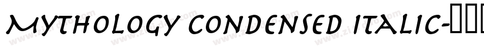 Mythology Condensed Italic字体转换